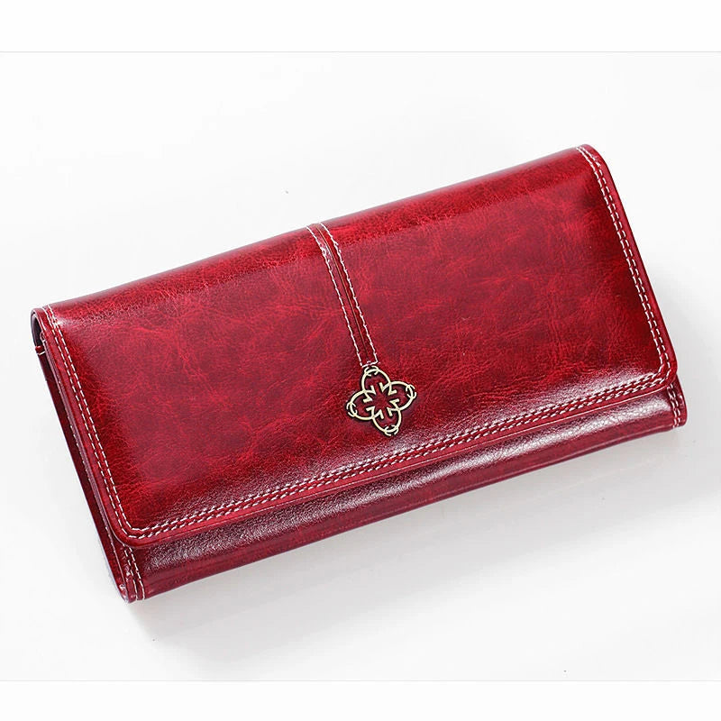 Elegant Women’s Leather Wallet and Card Holder