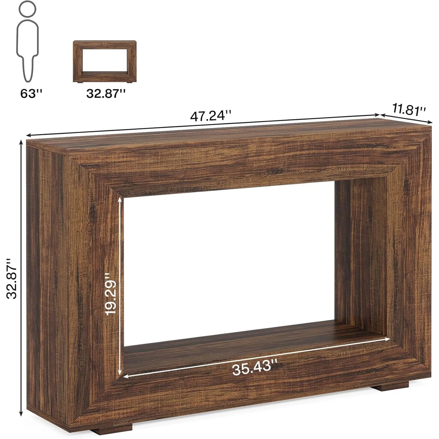 LITTLE TREE Console Table with Storage Space in the Entrance Area for Entrance, Hallway, Living Room