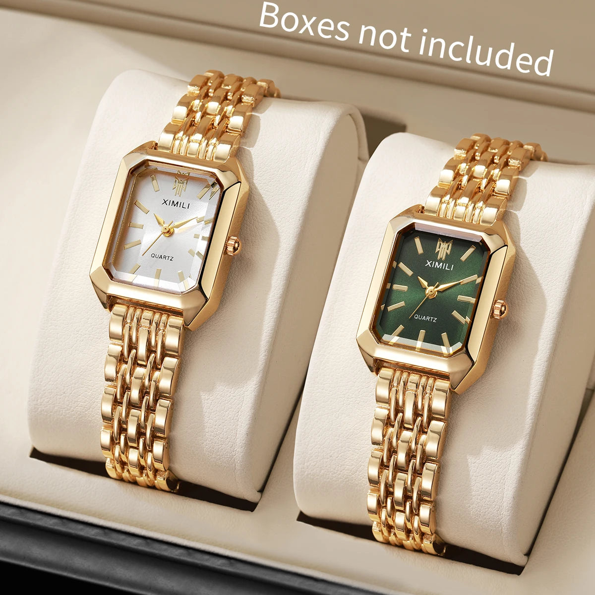 Elegant Women’s Rectangular Quartz Watch. Stainless Steel Bracelet Fashion Timepiece