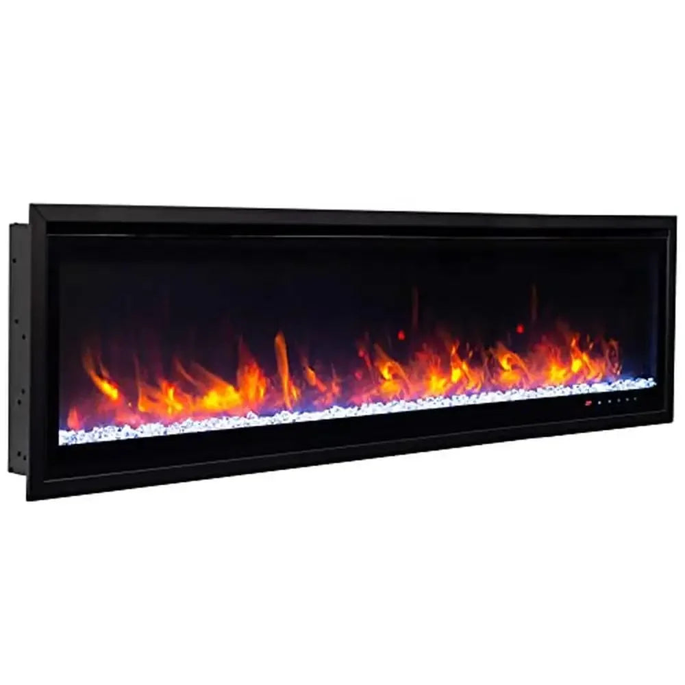 60 Inch Smart Electric Fireplace 5000 BTU For 400 Sq Ft