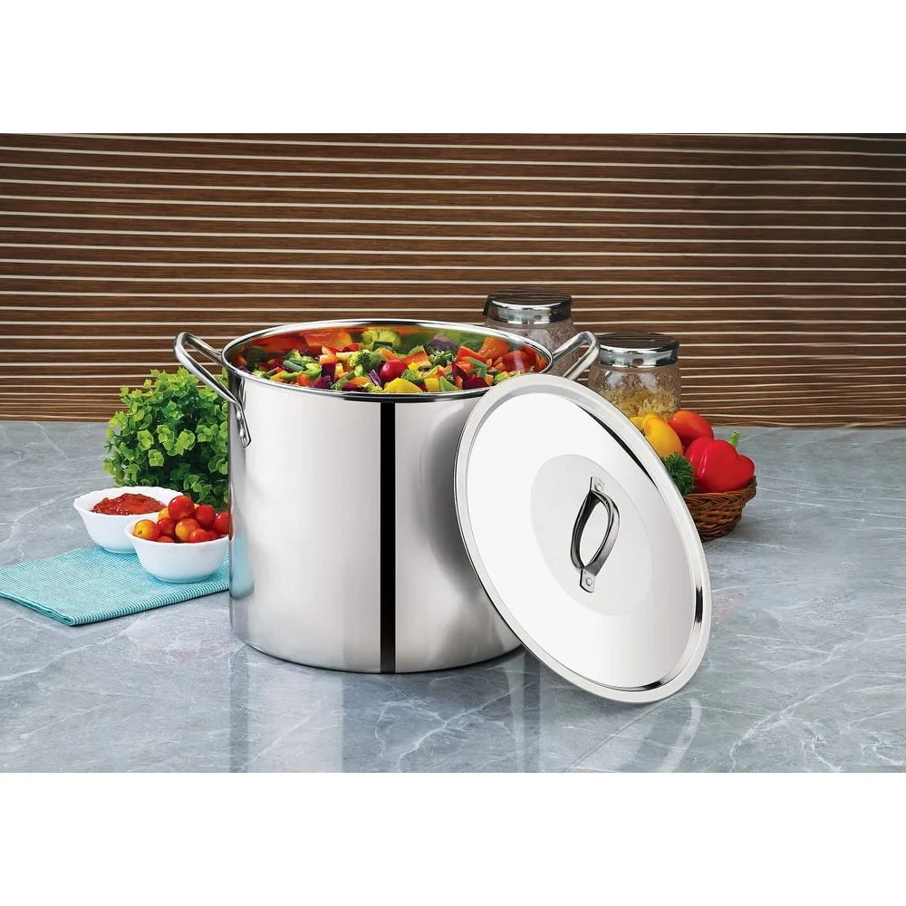 12 Quart Stainless Steel Heavy Duty Cooking Stock Pot