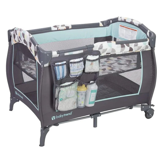 Trend E Portable Newborn Nursery Center Pack And Play Crib