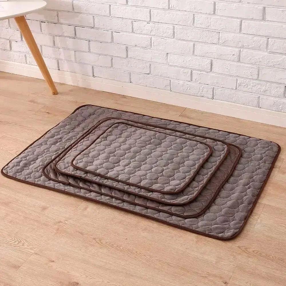 Ice Silk Cooling Dog & Cat Mat | Breathable Summer Cooling Pad for Pets