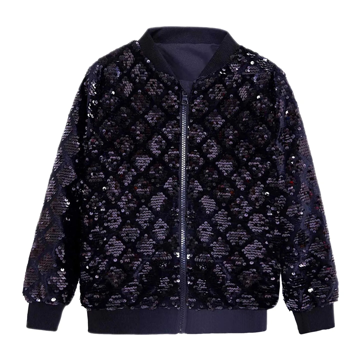 Men’s Luxury Sequin Bomber Jacket
