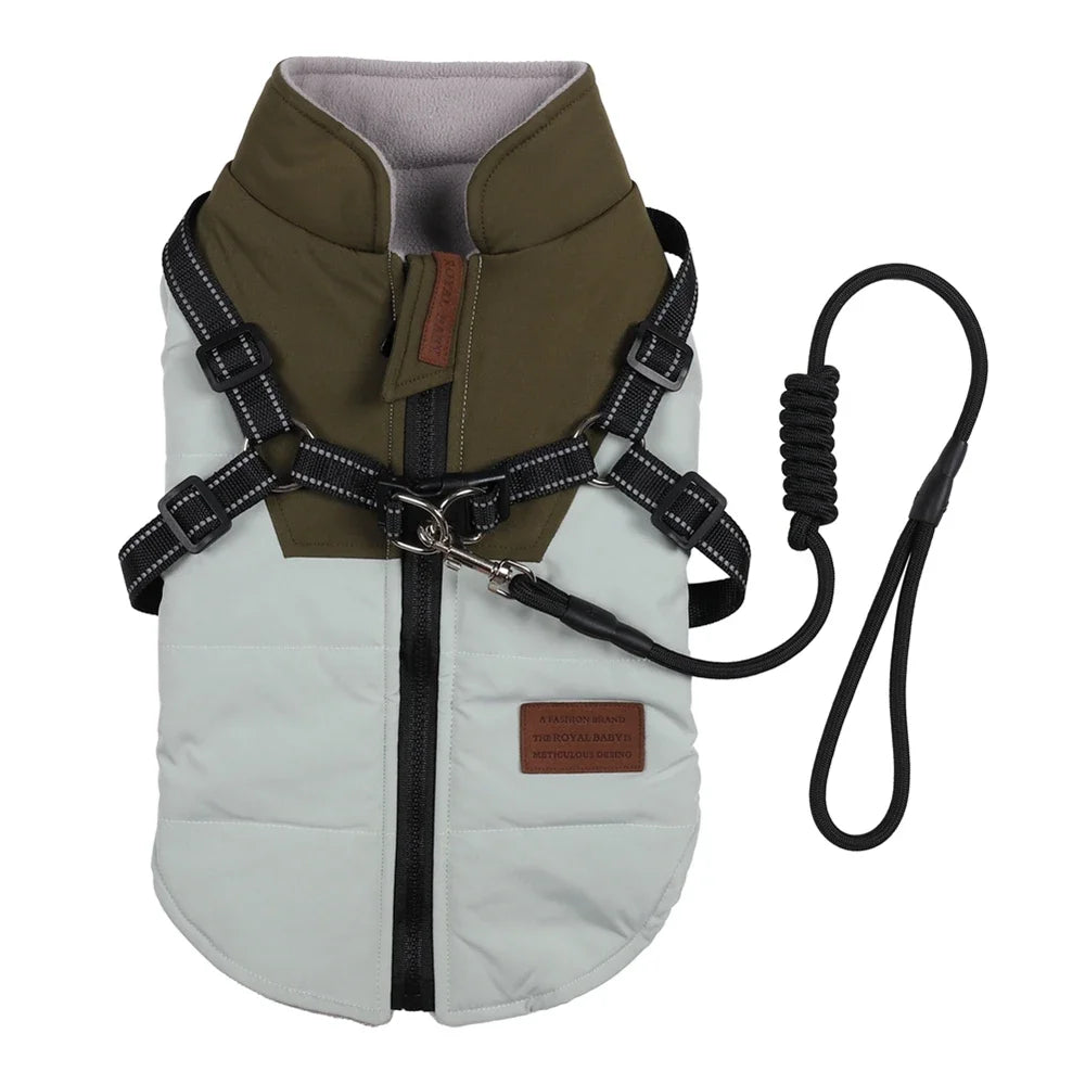 Adjustable Dog Harness Jacket with Leash for Small Dogs