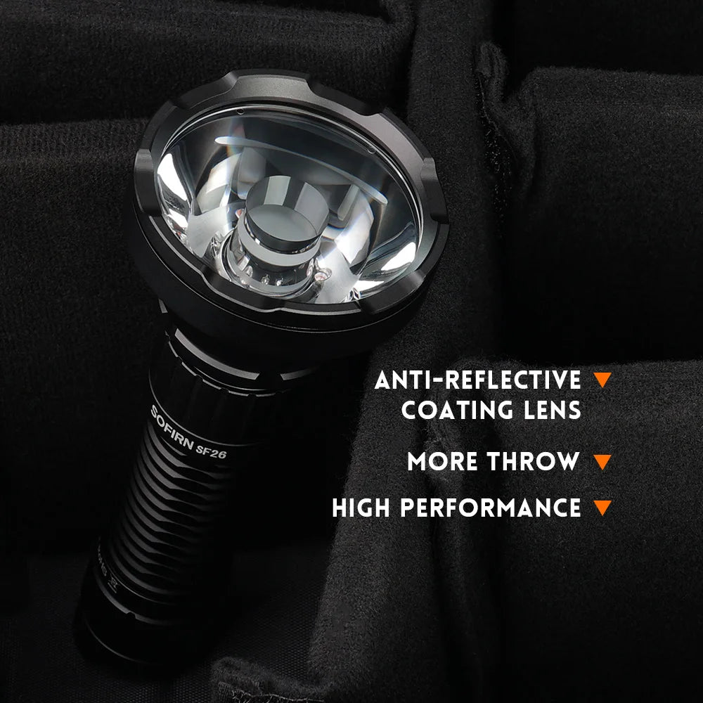 USB-C Rechargeable Tactical Flashlight .2000 Lumens Long-Range LED Torch