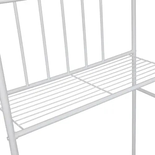 White 3-Tier Toilet Shelf Bathroom Towel Rack Metal Organizer Shelf Over Freestanding Storage For Bathroom