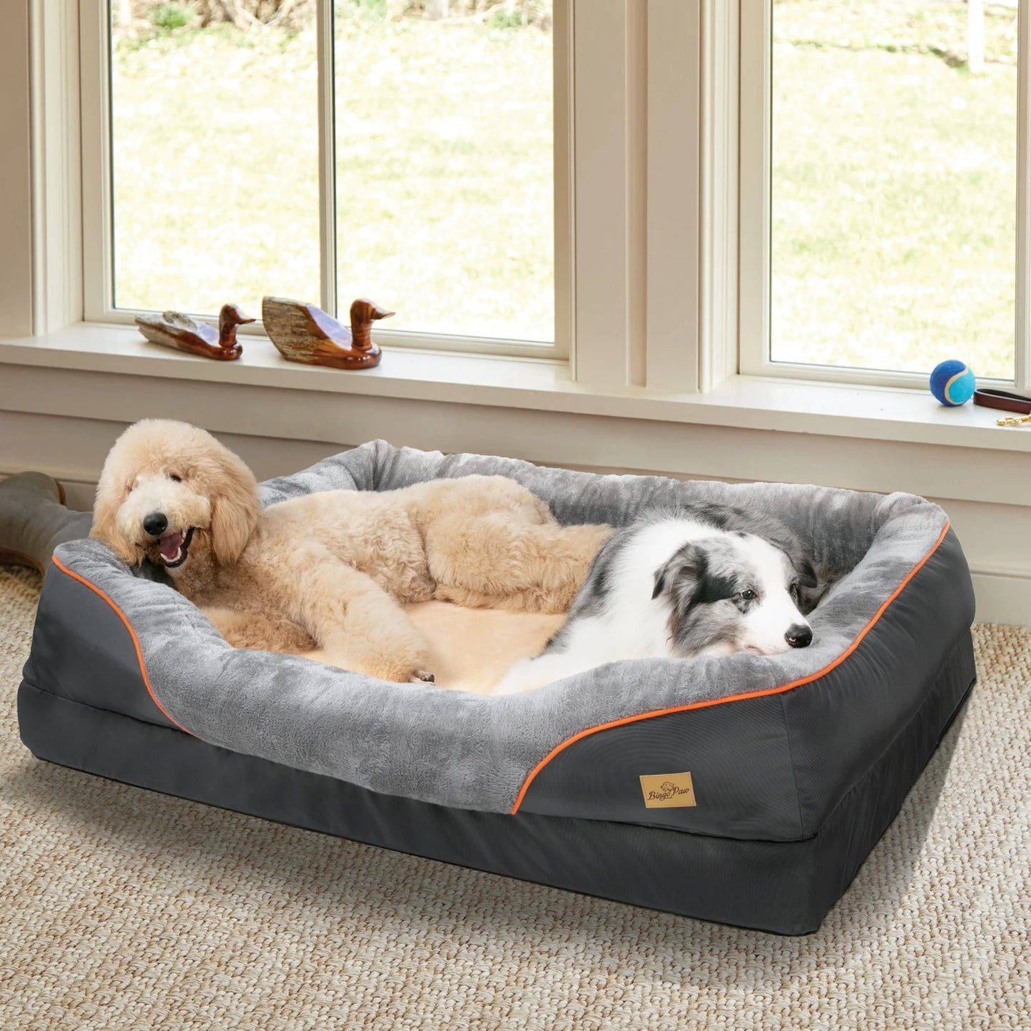 Large Orthopedic Dog Bed with Removable Washable Cover