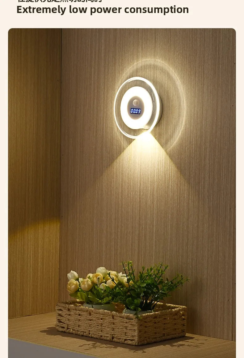 Rechargeable LED Motion Sensor Wall Spotlight with Remote Control