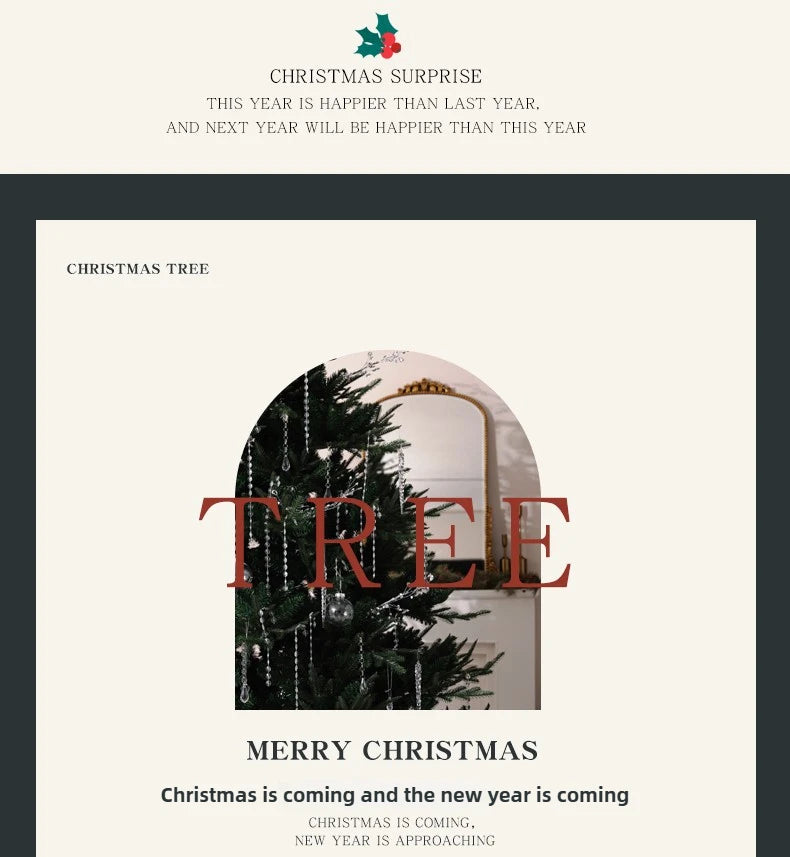 2025 new PE Christmas tree premium sense home living room DIY Christmas decoration Christmas