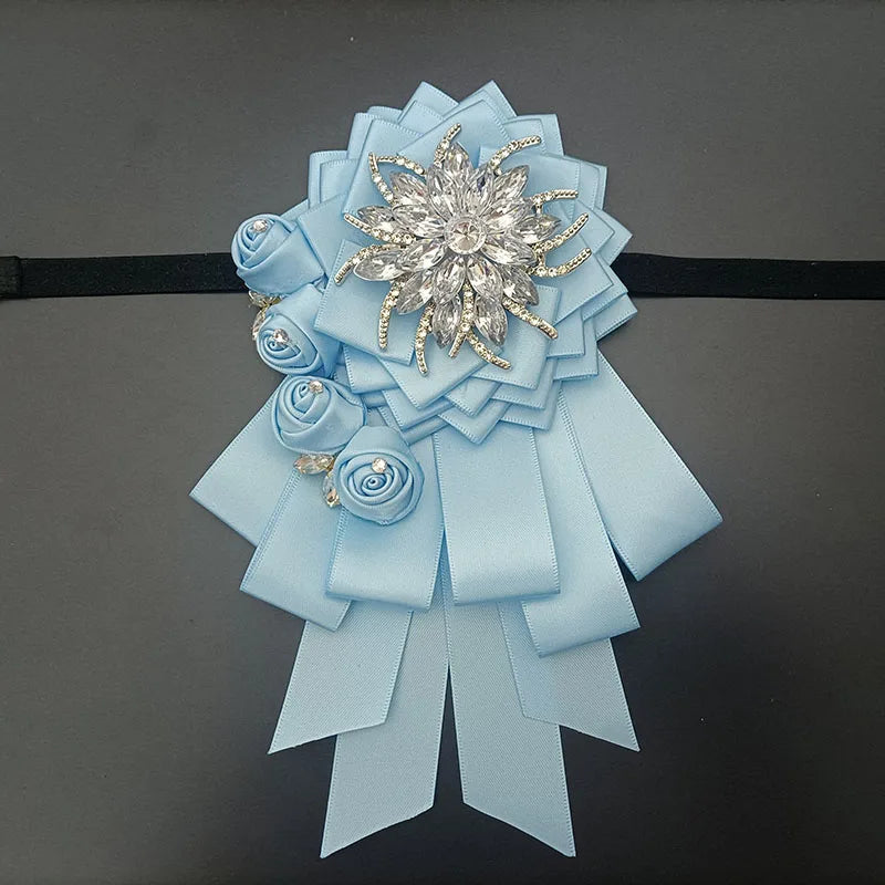 Luxury Handmade Jeweled Men’s Bow Tie | Premium Crystal Brooch Formal Wedding & Business Bow Tie