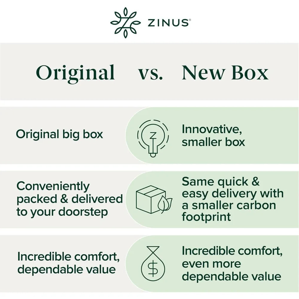 "12 inch queen size green tea infused memory foam mattress - medium firmness, breathable design, fiberglass-free"