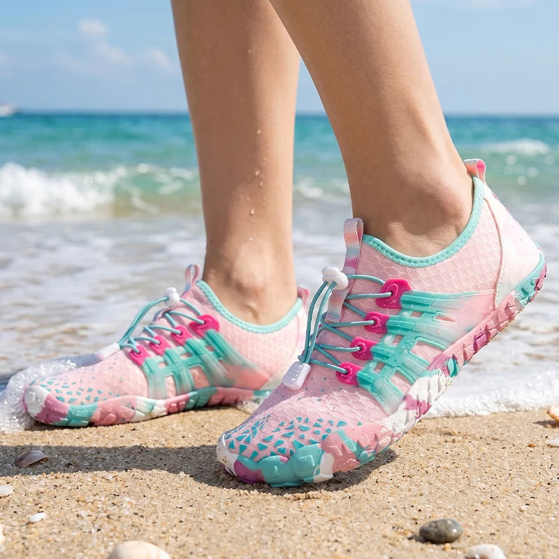 Women’s Anti-Slip Quick-Dry Aqua Shoes .Lightweight Barefoot Beach & Water Sports Footwear