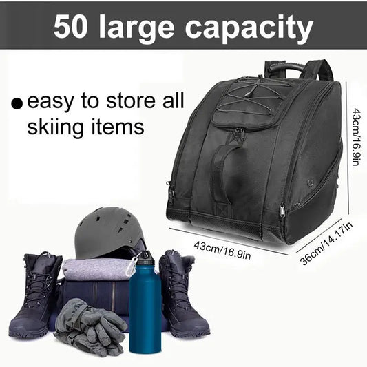 Ice Ski Snow Boots Bag Adjustable Skating Shoes Storage
