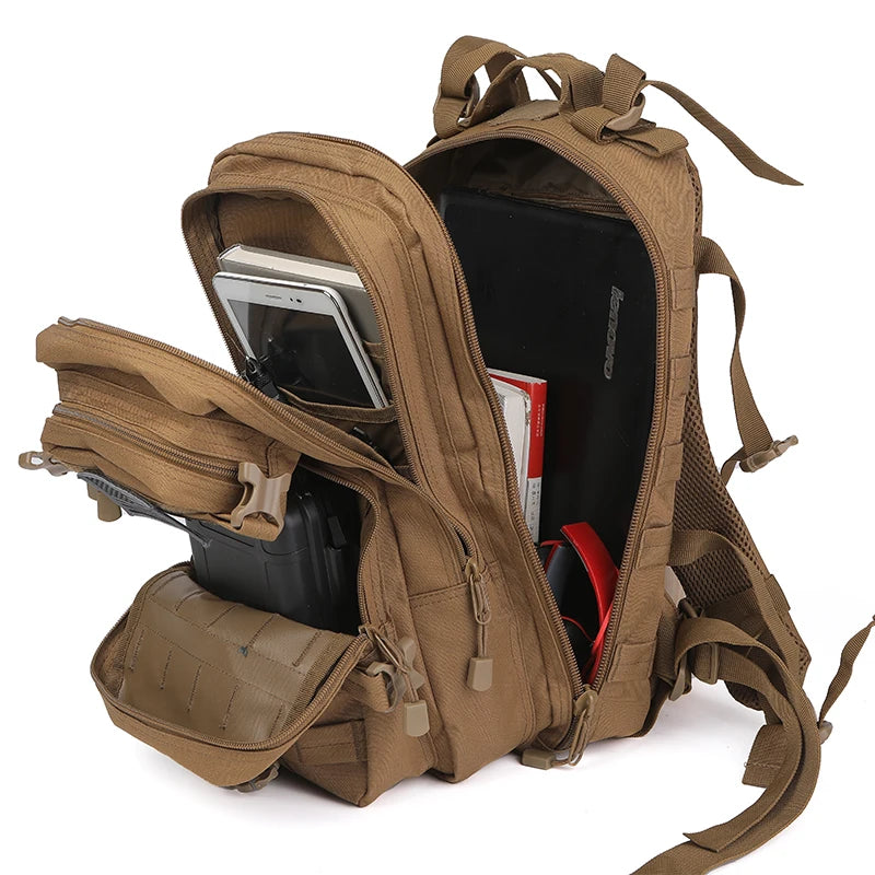 35L Tactical MOLLE Backpack with Padded Shoulder Straps