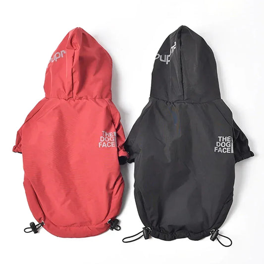 Reflective Waterproof Dog Hoodie Coat for Autumn & Winter
