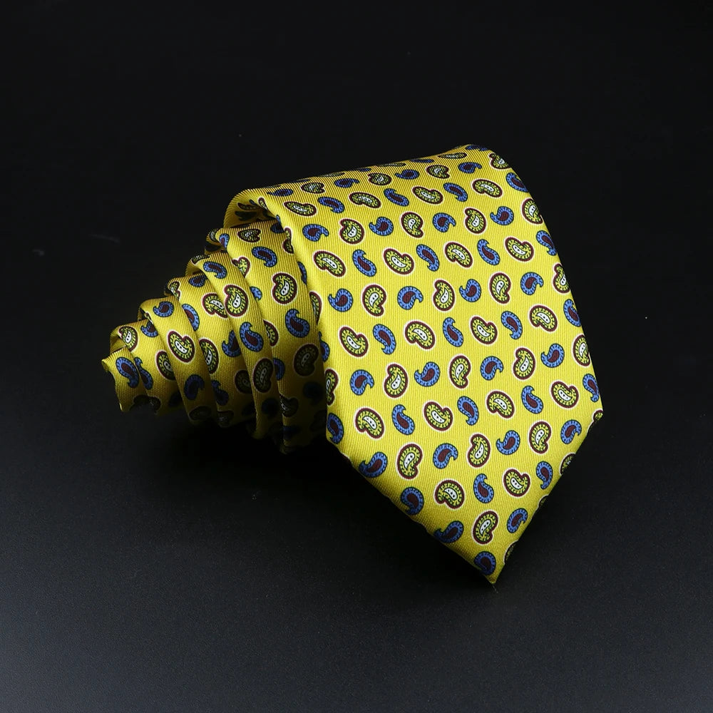 51 Styles Men's Silk Ties Jacquard Striped Plaid Floral Necktie Accessories Daily Wear Shirt Suit Cravat Wedding Party Gift