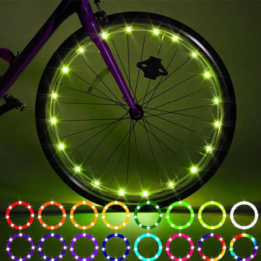 Bicycle Spoke Lights Waterproof LED Strips With Remote