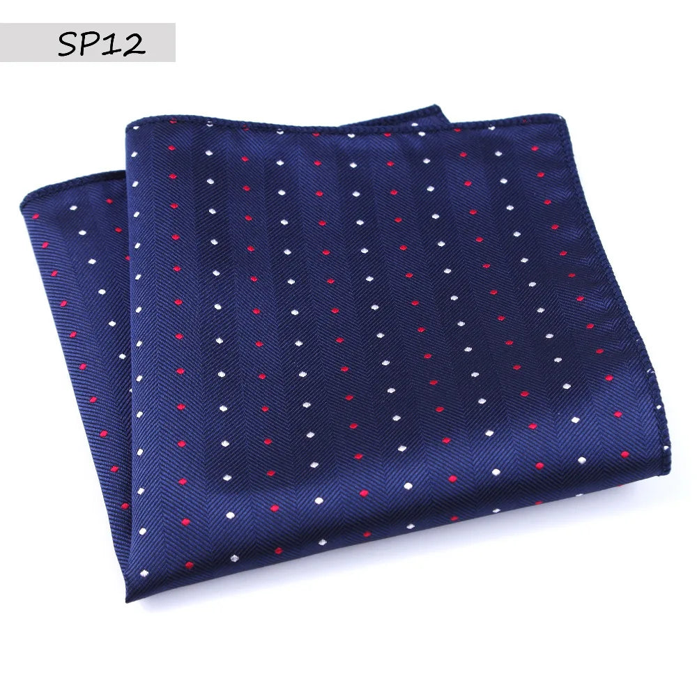 Men’s Designer Pocket Square Handkerchief Set. Elegant Suit Accessories