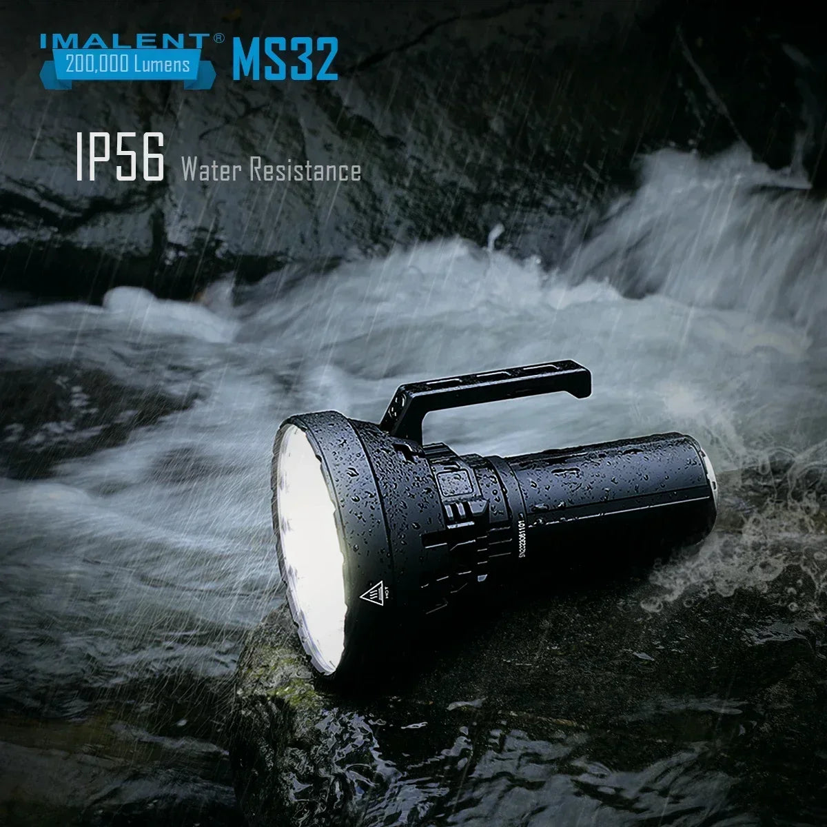 IMALENT MS32 200,000 Lumen Rechargeable Flashlight – Ultra Bright Long Range Searchlight  Product Description