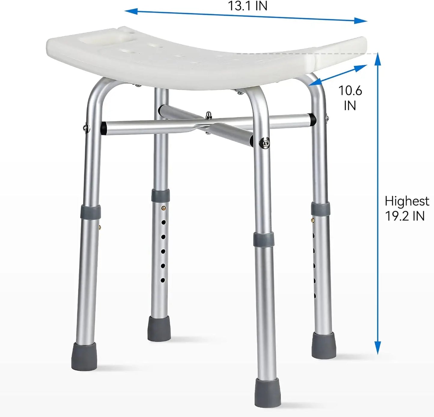 Shower Bench Chair With Adjustable Height And X Support