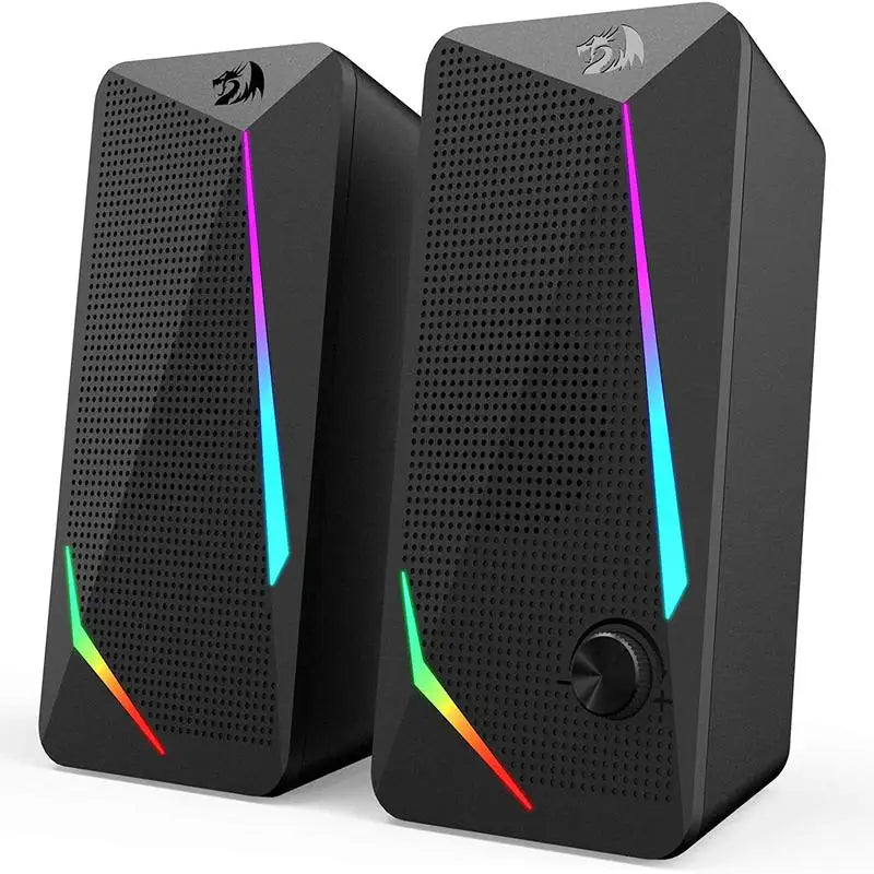 Redragon GS510 Waltz RGB Desktop Speakers . 2.0 Stereo Gaming Speaker System  Description