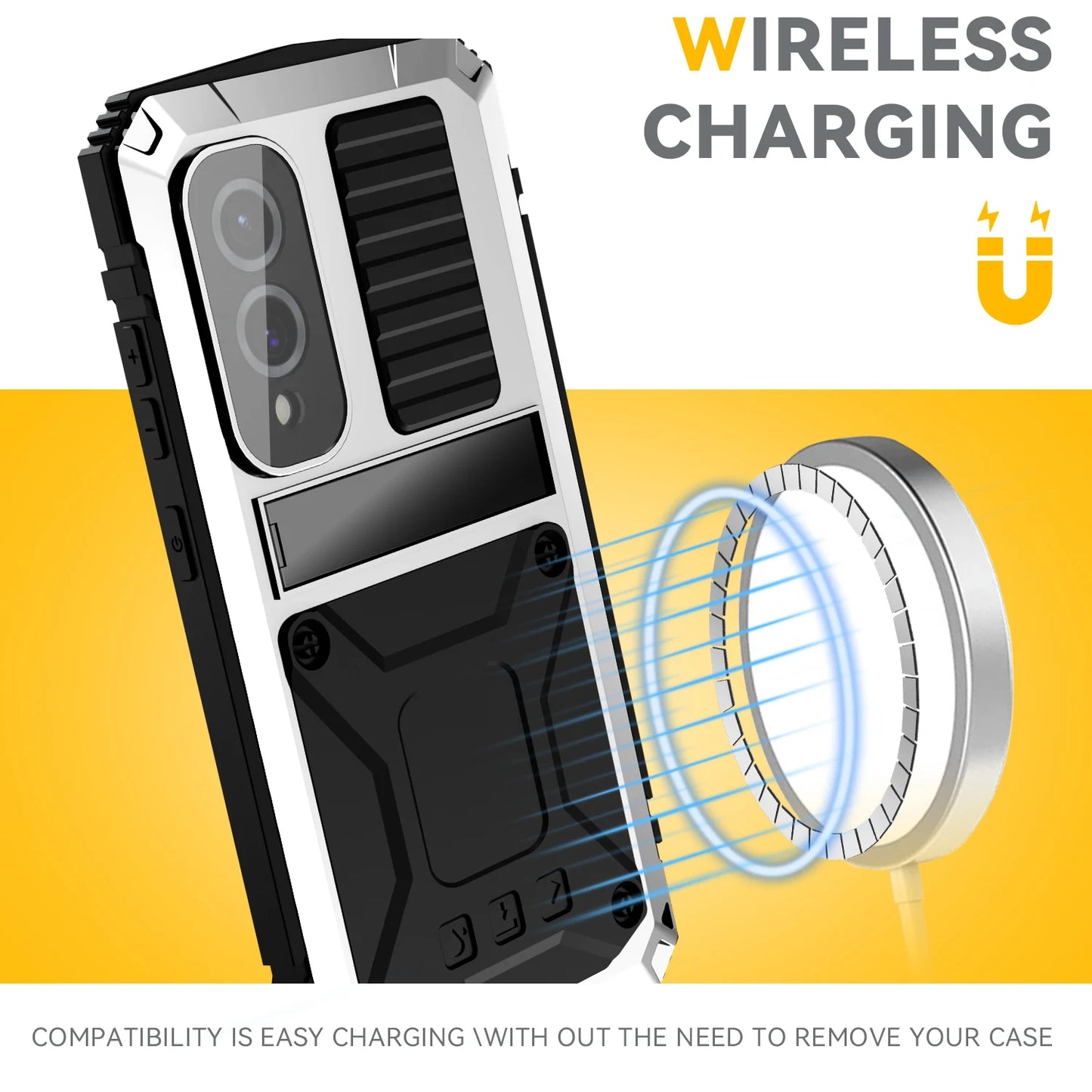 Rugged Shockproof Case for Samsung S25 Edge S24 Plus S23 Plus S25 Ultra Aluminum Metal Protective Cover