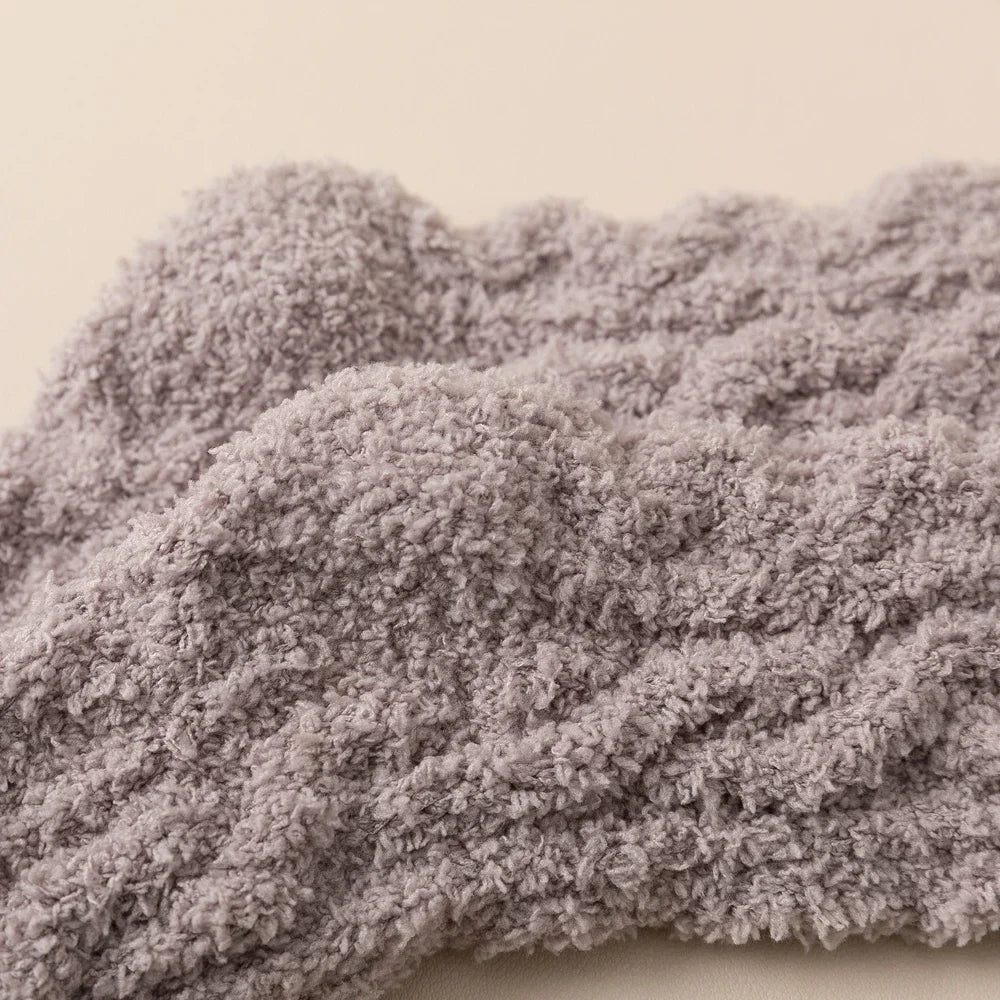 5 Pairs Thick Warm Winter Socks Men Coral Fleece Thermal High Quality Middle Tube Cozy Fluffy Sleeping Socks