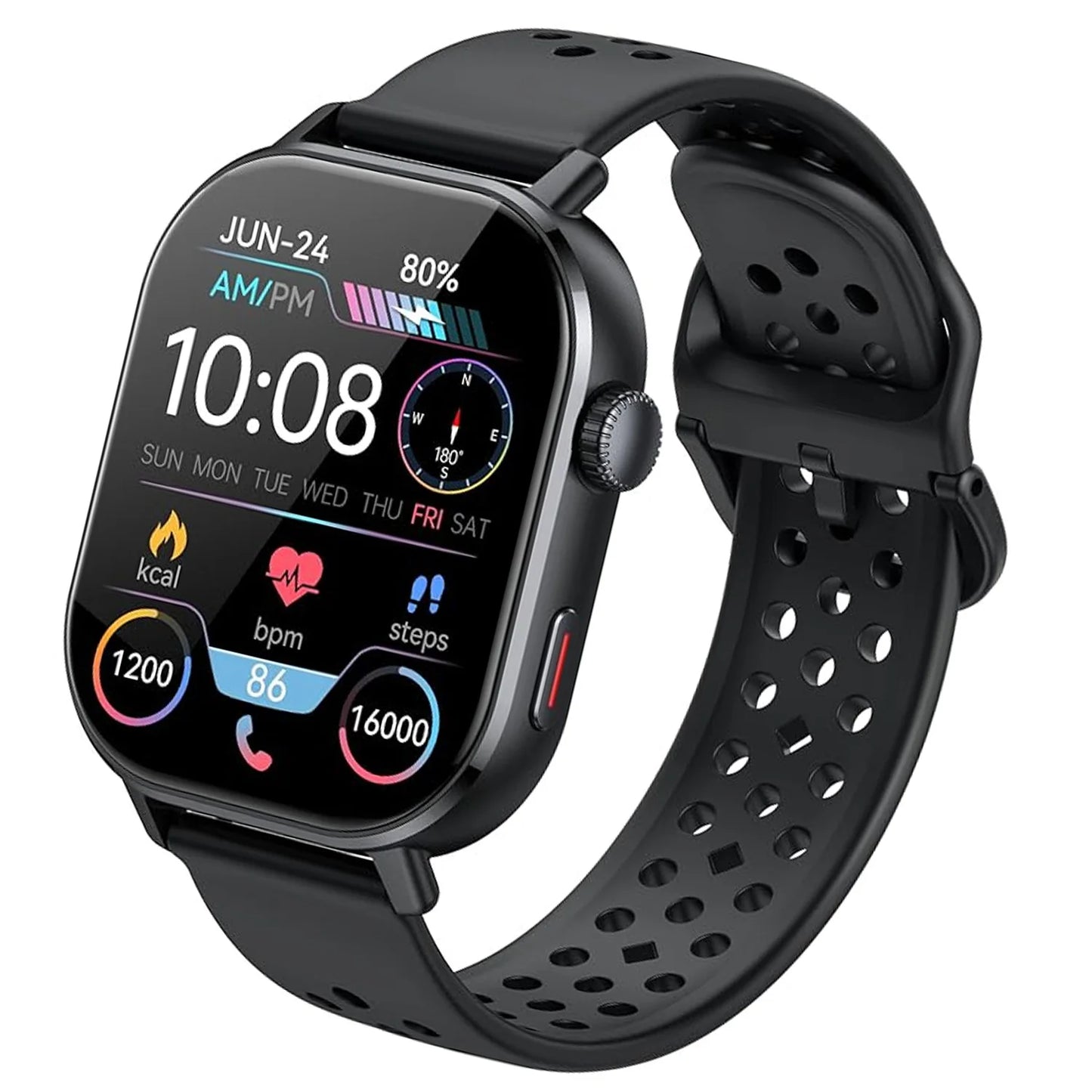 2026 GPS AMOLED Smart Watch for Men . 2.06” HD Display, Bluetooth Calling, Fitness & Health Tracker