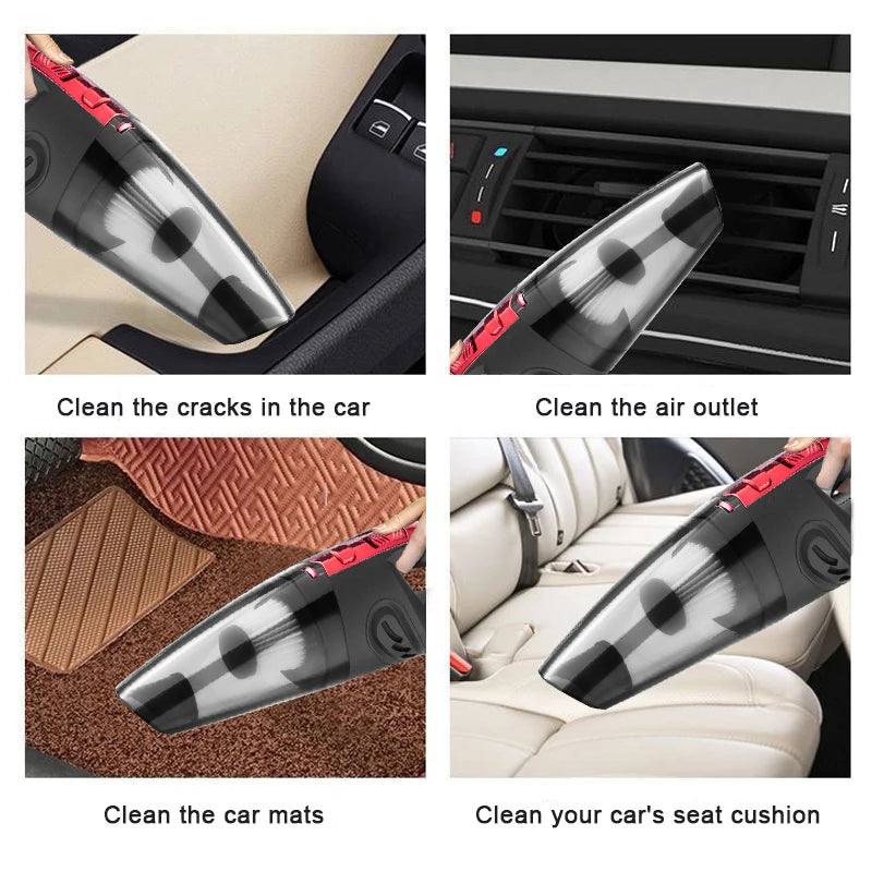 Cordless Handheld Vacuum Cleaner | Rechargeable Portable Car & Home Vacuum with Powerful Suction and Multi-Surface Cleaning