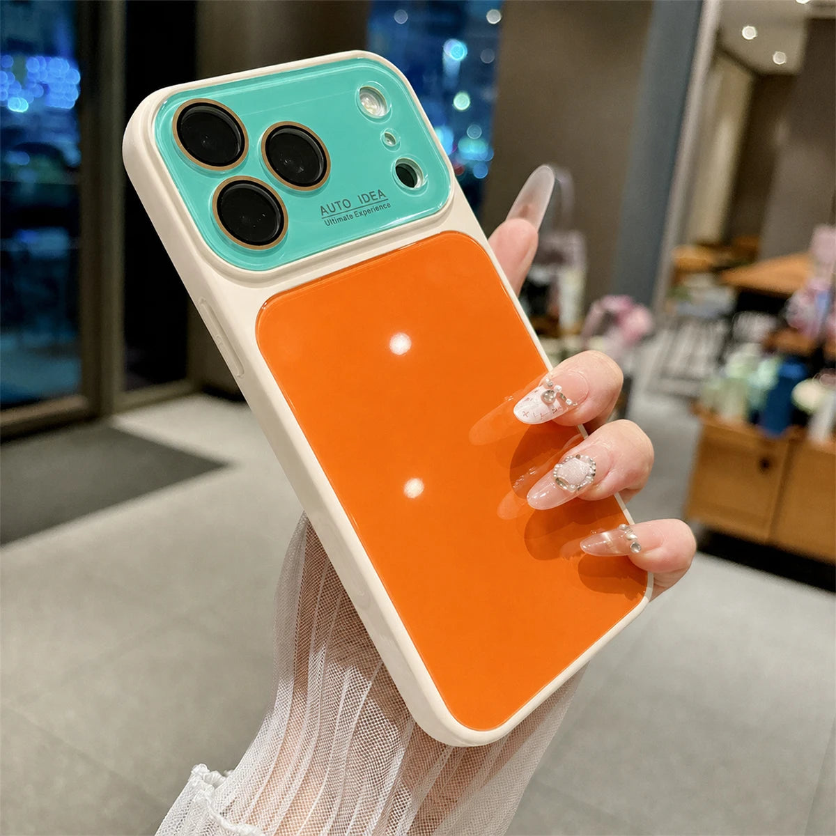 Vibrant Color-Block Protective Phone Case