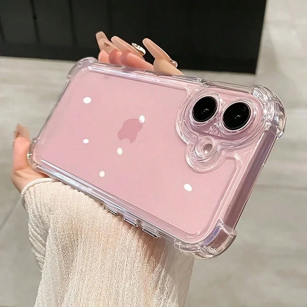 Soft Transparent TPU Protective Phone Case.Shockproof Clear Cover