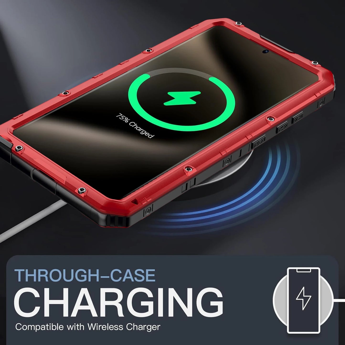 IP68 Waterproof Heavy Duty Metal Phone Case for Samsung Galaxy S24 S23 S22 Ultra Plus