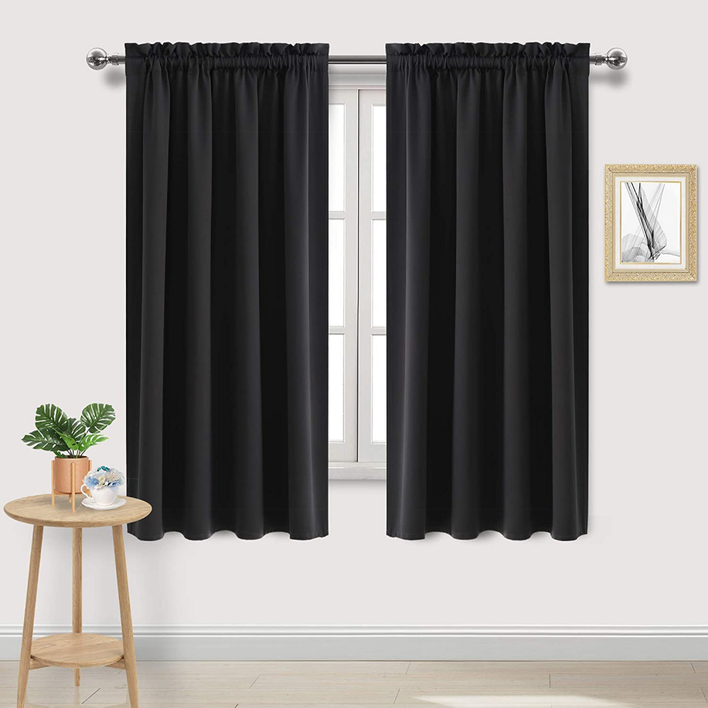 Modern Thermal Blackout Curtains .Elegant Room Darkening Window Panels