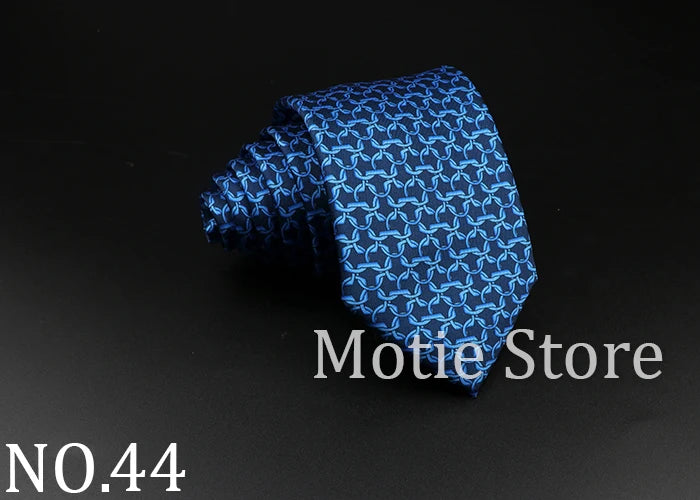 51 Styles Men's Silk Ties Jacquard Striped Plaid Floral Necktie Accessories Daily Wear Shirt Suit Cravat Wedding Party Gift