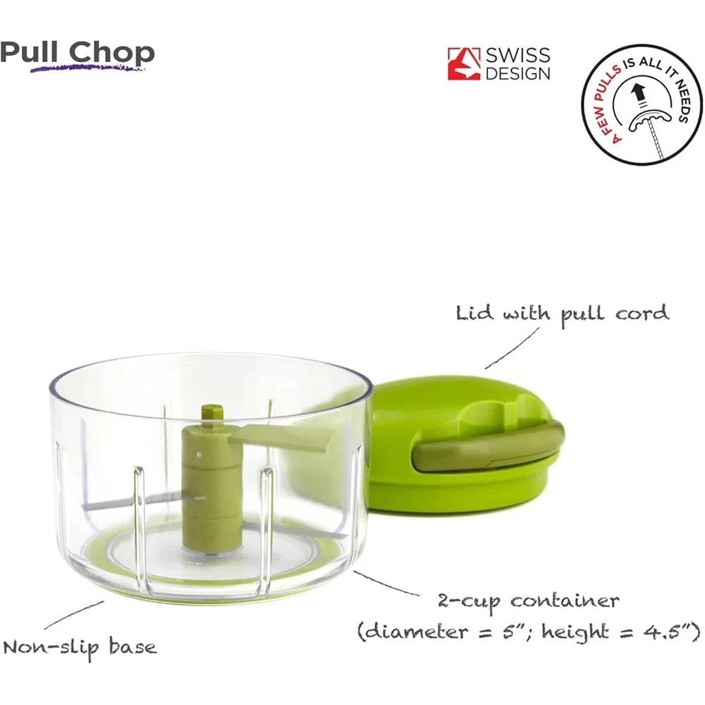 Manual Food Processor Pull Chop Chopper Cord Mechanism 2 Cup