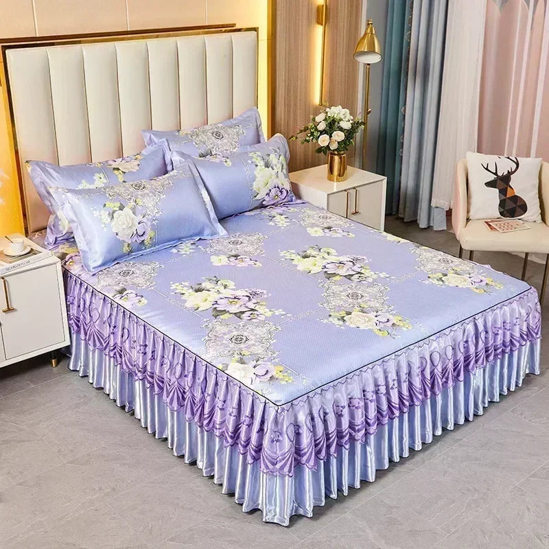 3-Piece Elegant Patterned Bedspread Set