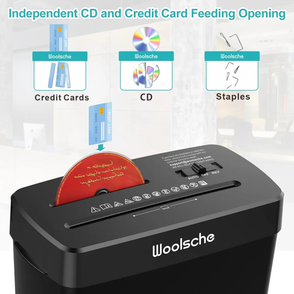 Heavy-Duty Electric Paper Shredder. Home & Office Document Shredder