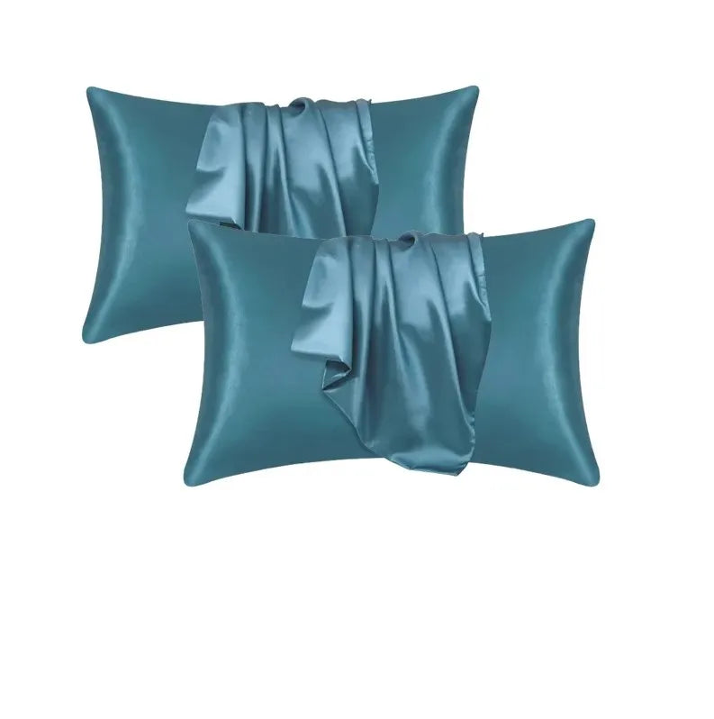 Silky Satin Pillowcase . Soft Hair & Skin Care Pillow Cover (Smooth, Cooling, Anti-Frizz)