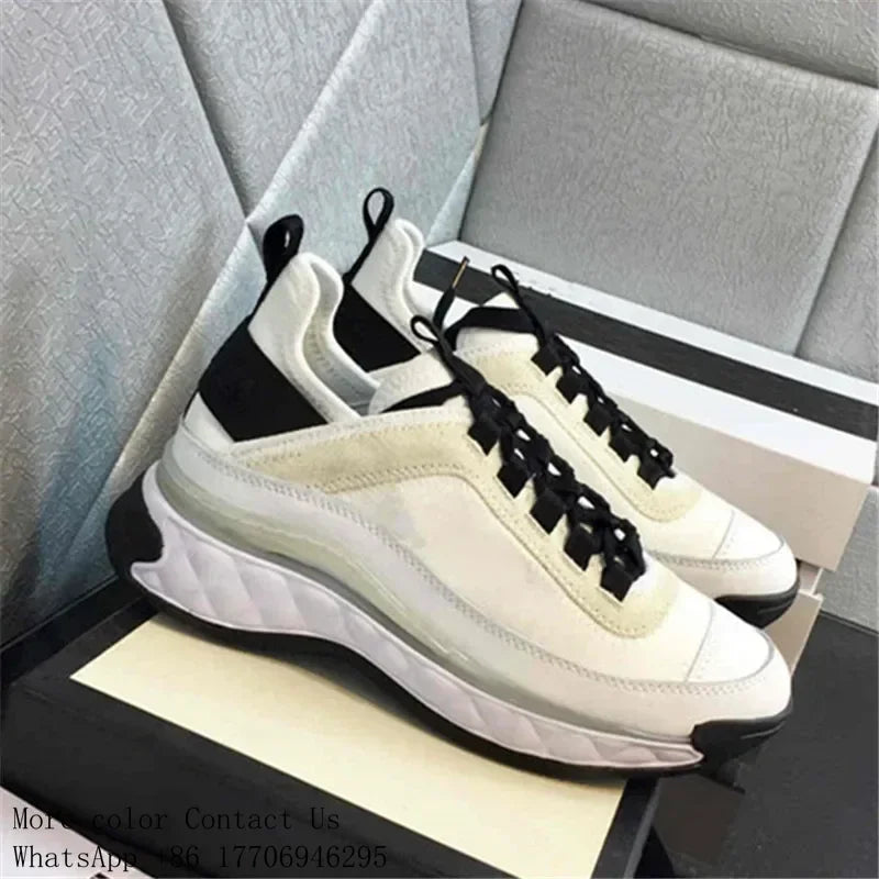 NEW 24S Camellia Men Women Comfortable Dress Shoes White Black Genuine Casual Leather Breathable Ladies Low Outdoor Sports