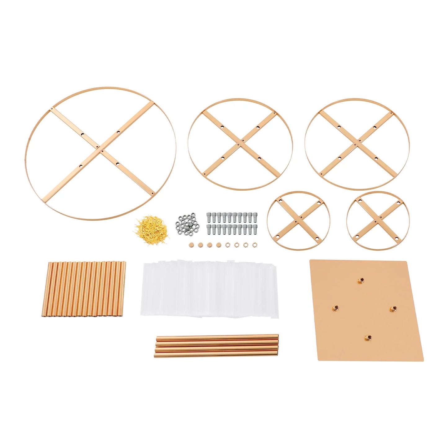 5 Tiers Acrylic Flower Stand Wedding Centerpiece Display Flower Holder Free Standing Decor for Parties, Banquets & Events