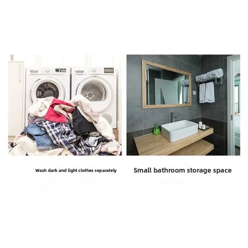 Large Foldable Laundry Sorting Hamper with Carry Handles