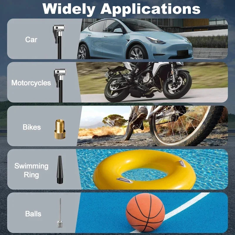 Rechargeable Portable Tire Inflator | Digital Cordless Air Pump