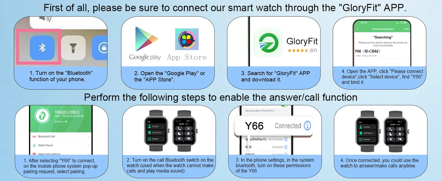 Multi-Function Smart Watch with Fitness Tracking & Bluetooth Connectivity