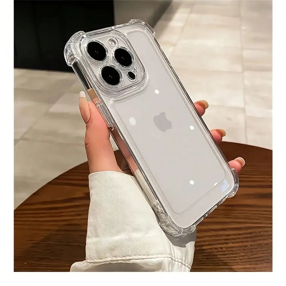 Soft Transparent TPU Protective Phone Case.Shockproof Clear Cover