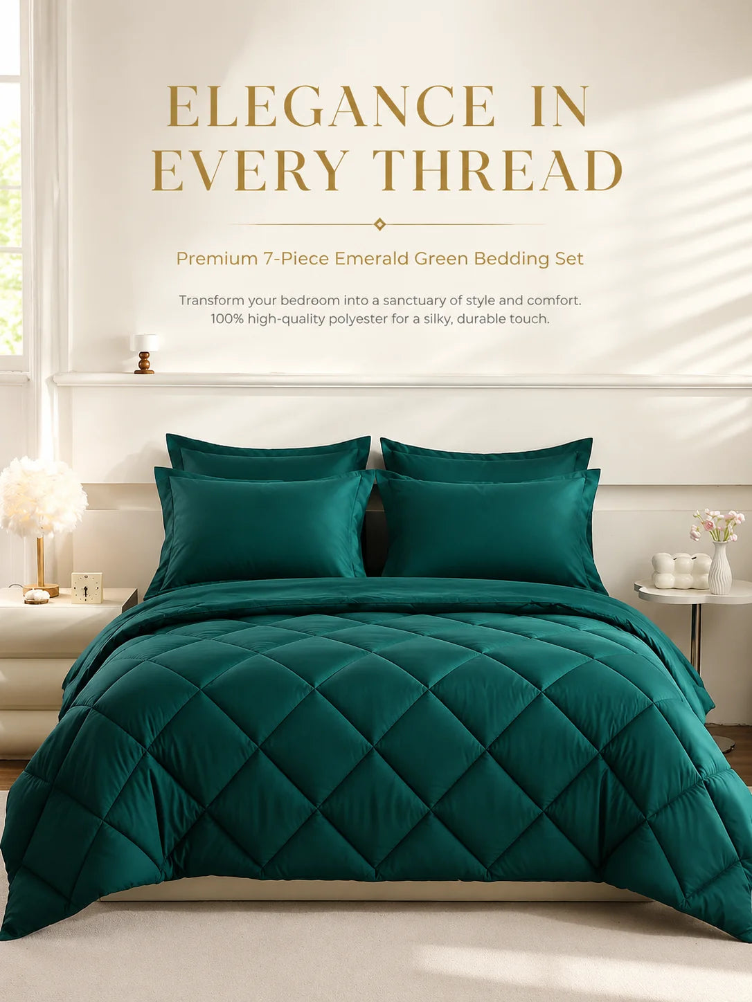 5–7 Piece Luxury Comfort Bedding Set .Twin, Full, Queen & King Sizes