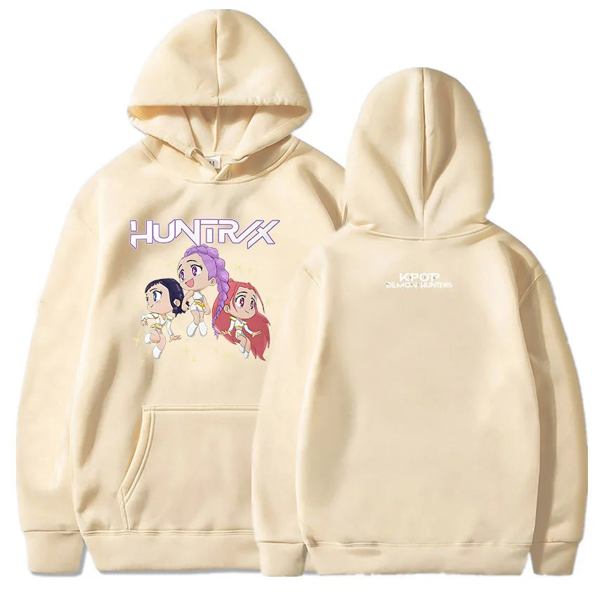 KPop Demon Hunters As Seen on Huntrix World Tour Comfort Colors Hoodies 2025 Movie Graphic Printing Sweatshirts Women Sudaderas