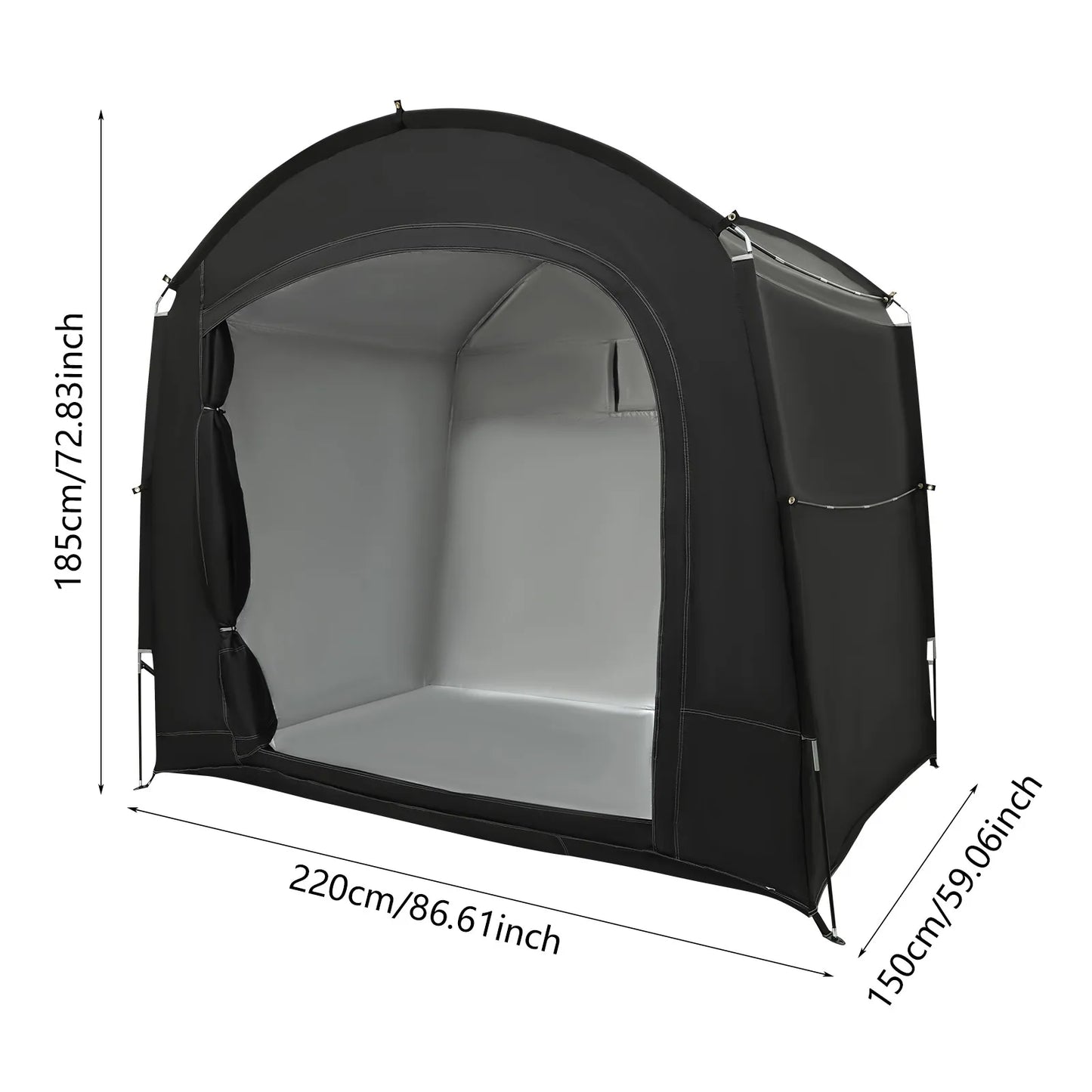 Waterproof Outdoor Bike Storage Tent .210D Oxford Cloth Bicycle Shelter  Description
