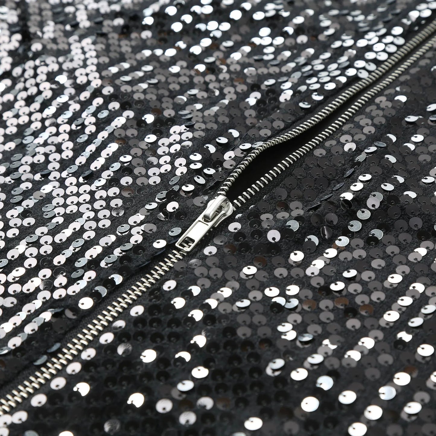 Men’s Luxury Sequin Bomber Jacket.  Stylish Party & Night Out Coat