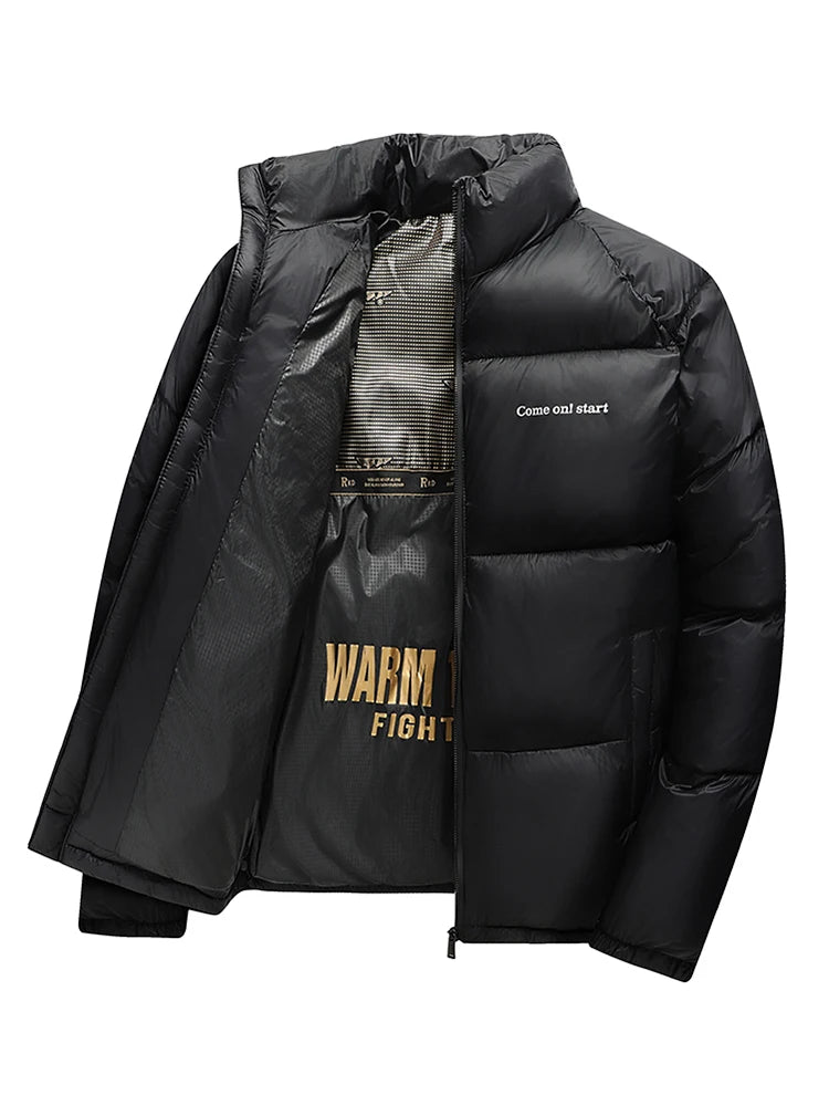 Men’s Slim Fit Winter Puffer Parka Jacket